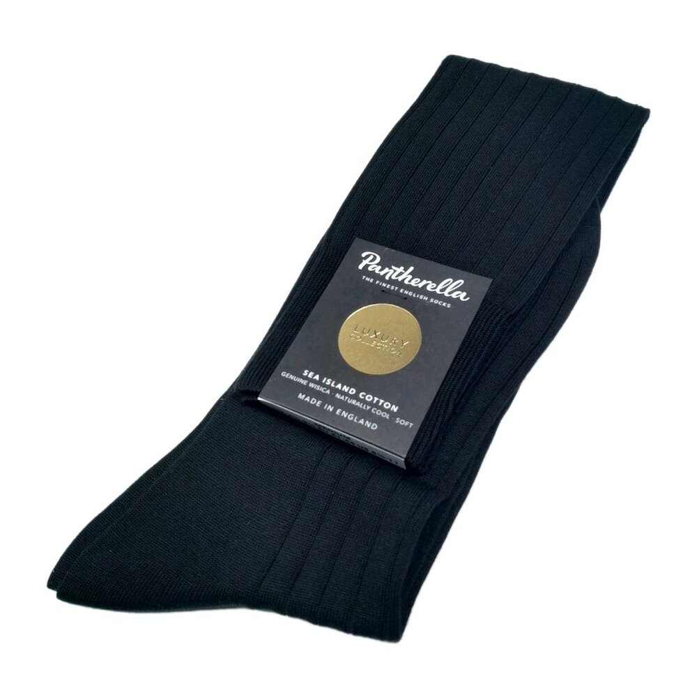 Pantherella LUX Collection Men's OTC Dress Socks Over-the-Calf England Size MED